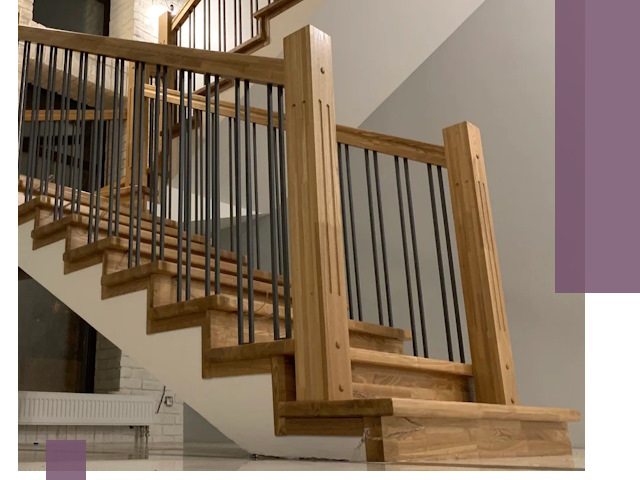 Реставрация деревянных и металлических лестниц в Мирном