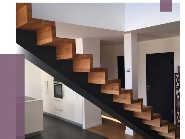 Изготовление деревянных лестниц в Мирном от 85927 руб. | ПРОЛЁТ-Мир