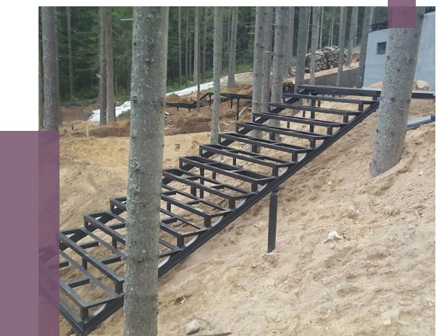 Монтаж металлических лестниц в Мирном от 13394 руб. 