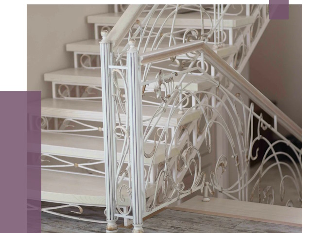 Изготовление кованых лестниц на заказ в Мирном от 85927 руб. | ПРОЛЁТ-Мир