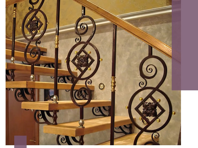 Изготовление кованых лестниц под ключ в Мирном