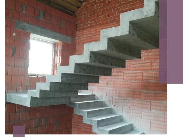 Бетонные лестницы под ключ в Мирном: монтаж, демонтаж, ремонт