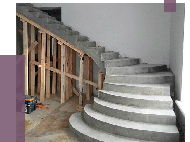 Изготовление бетонных лестниц под ключ в Мирном от 19713 руб. | ПРОЛЁТ-Мир