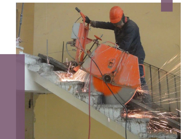 Демонтаж бетонных лестниц в Мирном от 4549 руб. за м2 | ПРОЛЁТ-Мир