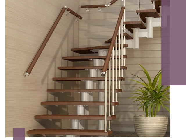 Изготовление модульных лестниц под ключ в Мирном