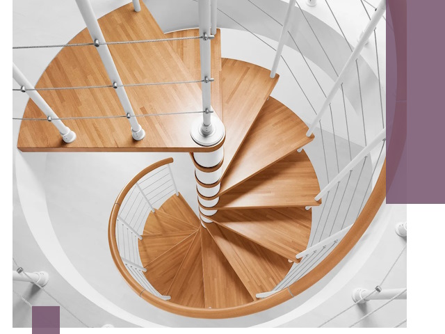 Изготовление винтовых лестниц под ключ в Мирном