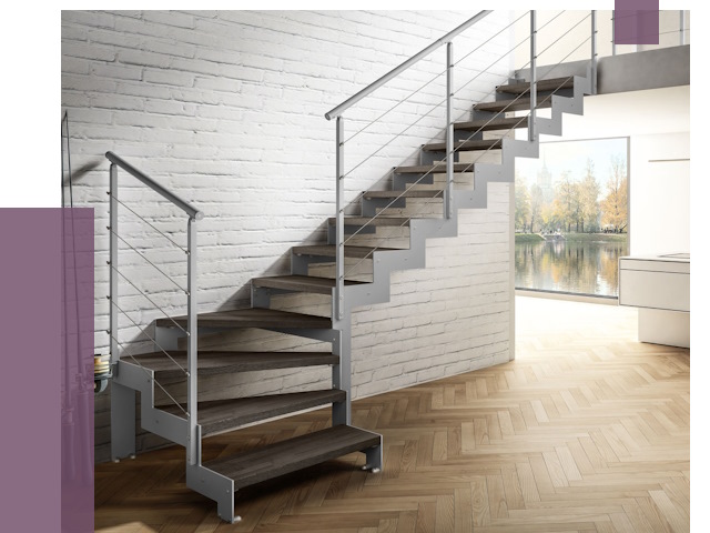 Г-образные лестницы под ключ в Мирном от 36645 руб. | ПРОЛЁТ-Мир