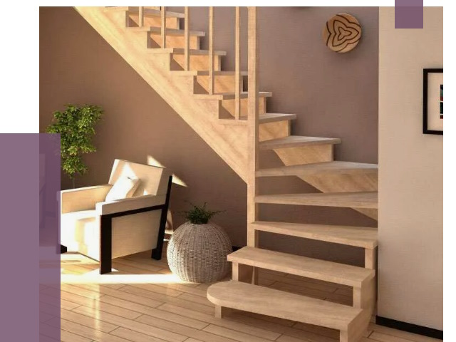 Изготовление Г-образных лестниц в Мирном от 18702 руб. 