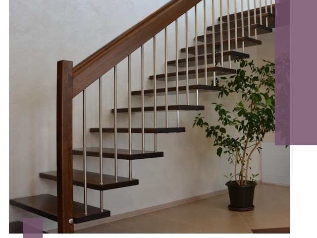 Лестницы на больцах под ключ в Мирном – изготовление и монтаж