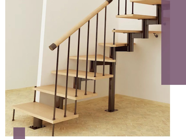 Монтаж лестниц на больцах в Мирном — быстро и надежно