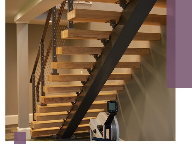 Лестницы на монокосоурах под ключ в Мирном - изготовление и монтаж