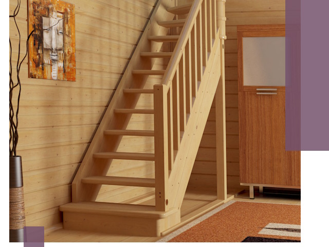 Лестницы эконом класса под ключ в Мирном — недорого и быстро