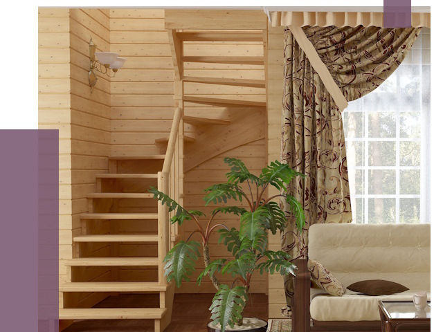 Лестницы для дачи в Мирном от 75059 руб.  | ПРОЛЁТ-Мир