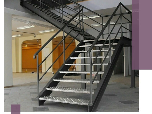 Лестницы для офиса в Мирном: изготовление, монтаж, демонтаж