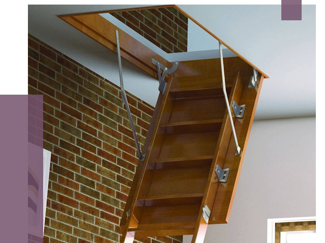 Установка чердачной лестницы в Мирном от 7733 руб. | ПРОЛЁТ-Мир