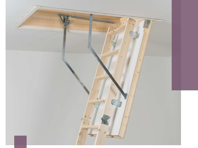 Установка чердачной лестницы под ключ в Мирном