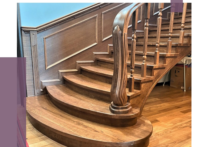 Дубовые лестницы под ключ в Мирном от 174380 руб. — ПРОЛЁТ-Мир