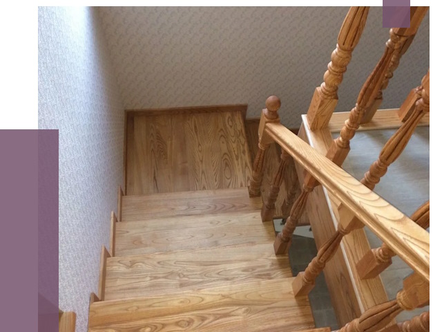 Сосновые лестницы в Мирном под ключ от 7986 руб.  | ПРОЛЁТ-Мир