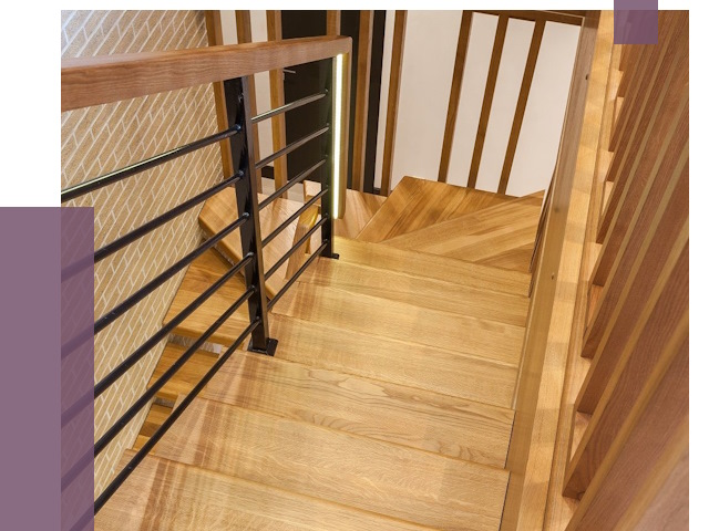 Лестницы из ясеня в Мирном под ключ от 9907 руб. 