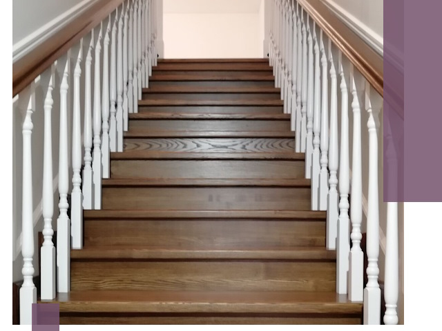 Лестницы из ясеня на заказ в Мирном — изготовление и монтаж