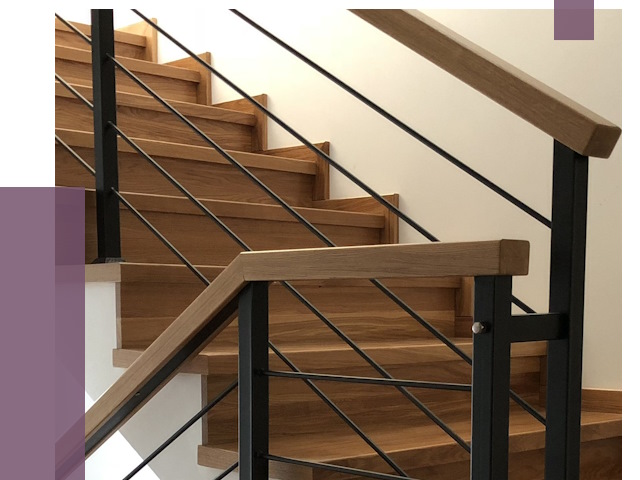 Обшивка металлической лестницы деревом в Мирном от 4296 руб. 