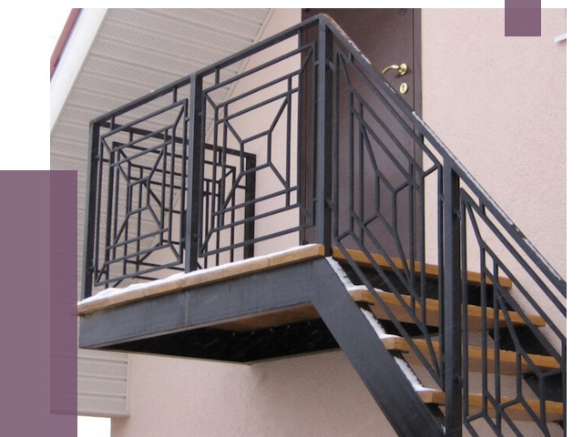 Металлические перила в Мирном от 4246 руб.  | ПРОЛЁТ-Мир