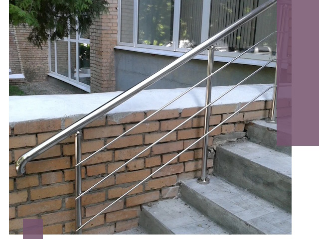 Перила из нержавеющей стали высокого качества в Мирном