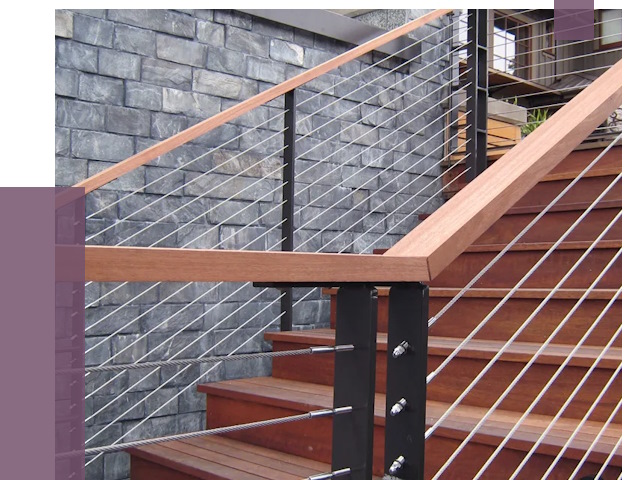 Тросовые перила под ключ в Мирном от 7683 руб.