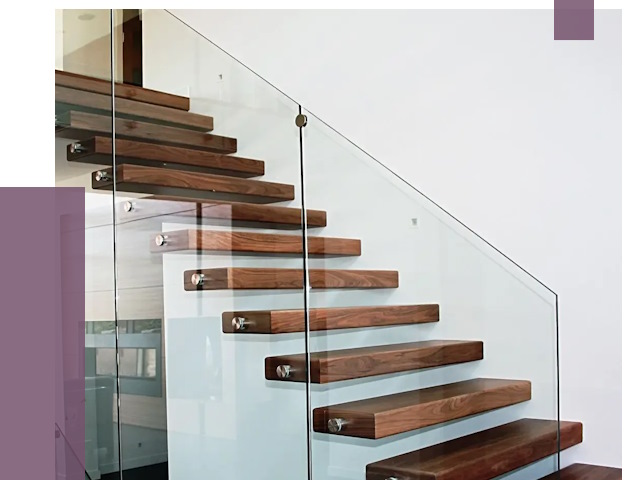 Стеклянные перила для лестницы в Мирном от 14658 руб.