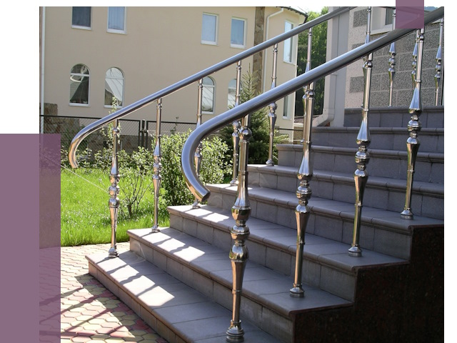 Перила для крыльца в Мирном от 10614 руб. — монтаж ПРОЛЁТ-Мир