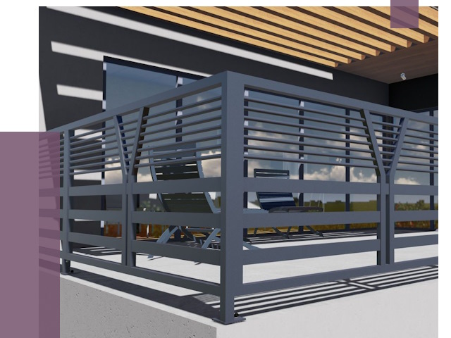 Изготовление балконных ограждений в Мирном от 10614 руб. | ПРОЛЁТ-Мир