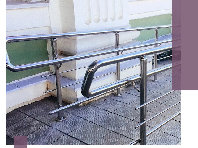 Ограждения пандусов из металла и нержавейки в Мирном