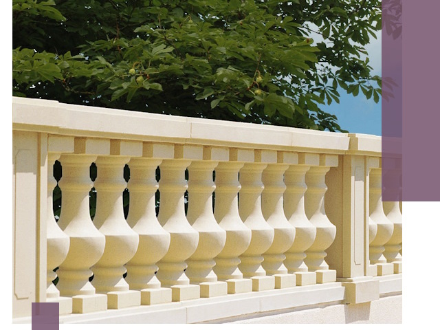 Установка балюстрады в Мирном: изготовление и монтаж под ключ