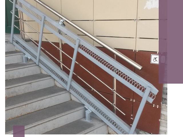 Изготовление откидных пандусов под ключ в Мирном