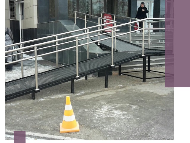 Стационарные пандусы под ключ в Мирном — изготовление и монтаж