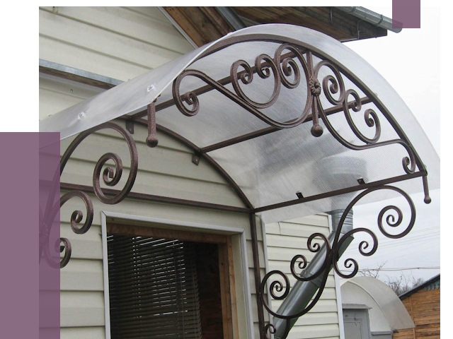 Изготовление козырьков в Мирном от 7278 руб. — заказать | ПРОЛЁТ-Мир