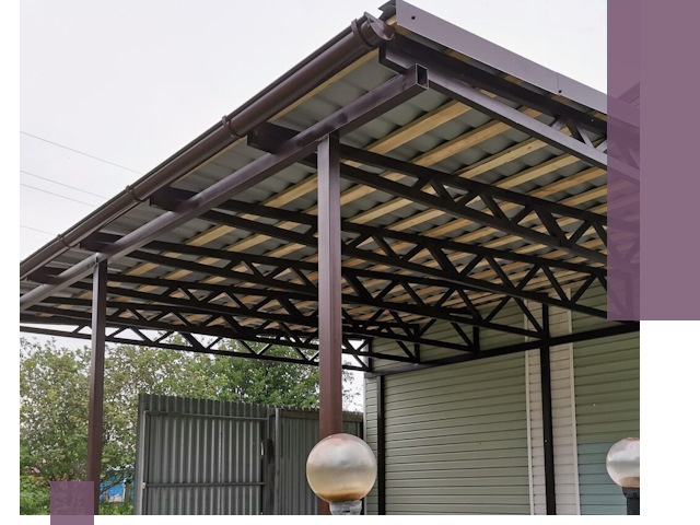 Навесы под ключ в Мирном: изготовление, монтаж и гарантия