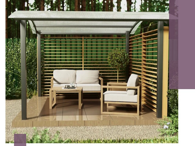 Навесы для дачи в Мирном: изготовление, монтаж и демонтаж