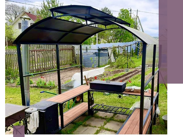 Навесы для барбекю в Мирном: изготовление, монтаж и демонтаж