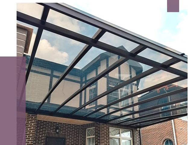 Навесы из поликарбоната в Мирном от 8512 руб. под ключ — ПРОЛЁТ-Мир