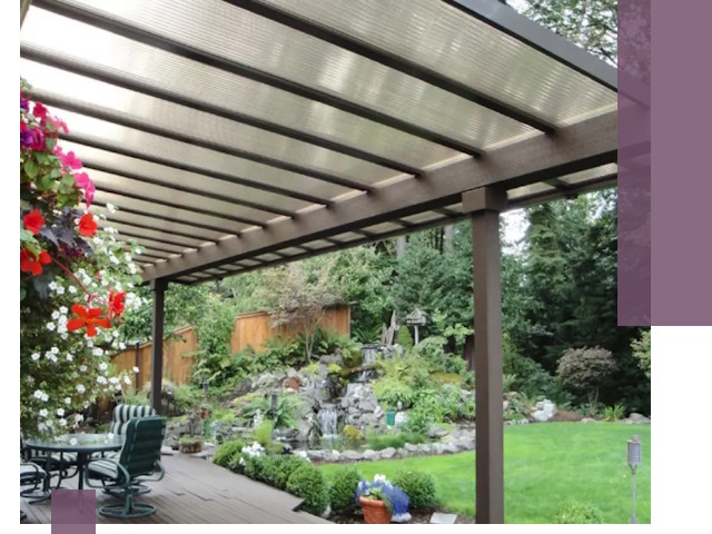 Навесы из поликарбоната под ключ в Мирном быстро и надёжно