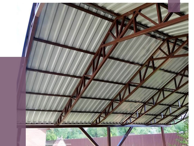 Навесы из профнастила в Мирном от 7278 руб. | ПРОЛЁТ-Мир