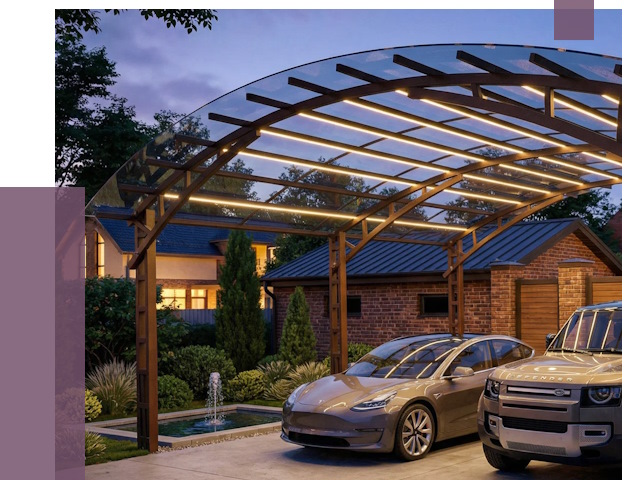 Металлические навесы в Мирном от 12535 руб. под ключ — ПРОЛЁТ-Мир