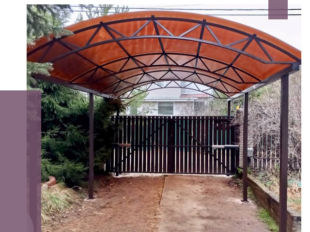 Арочные навесы в Мирном от 12586 руб. — изготовление и монтаж | ПРОЛЁТ-Мир