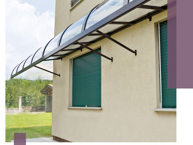 Козырьки над окнами в Мирном — изготовление и монтаж по выгоде