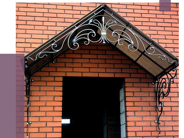 Металлические козырьки в Мирном от 10564 руб. 