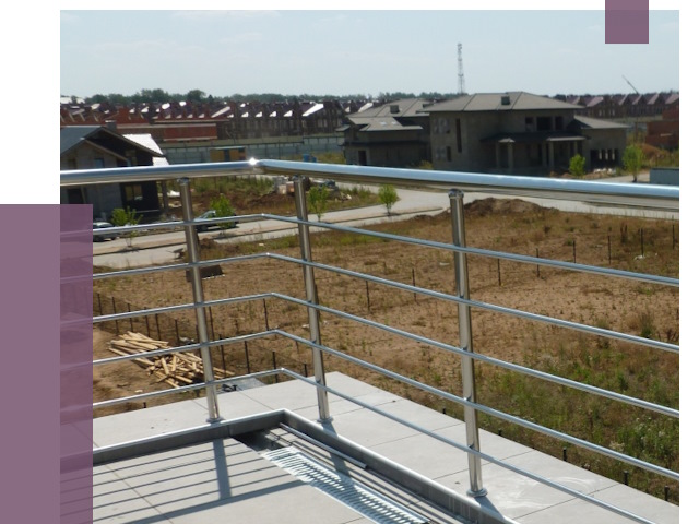 Парапеты из нержавеющей стали в Мирном от 7885 руб. за м² | ПРОЛЁТ-Мир