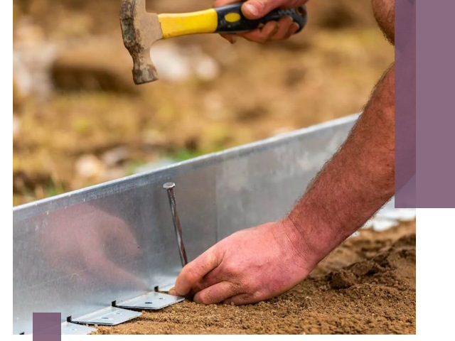 Монтаж металлических бордюров в Мирном быстро и качественно