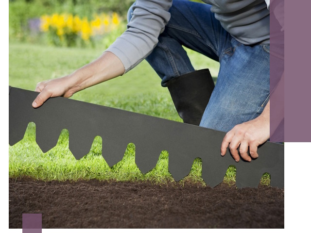 Металлические бордюры для газона в Мирном — изготовление и монтаж