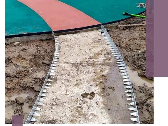 Металлические бордюры для дорожек в Мирном — монтаж и изготовление